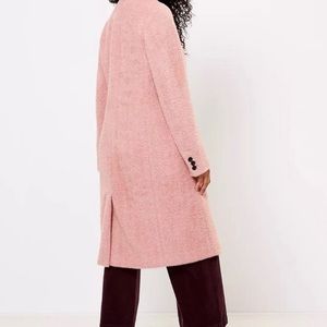 LOFT soft wool pink coat